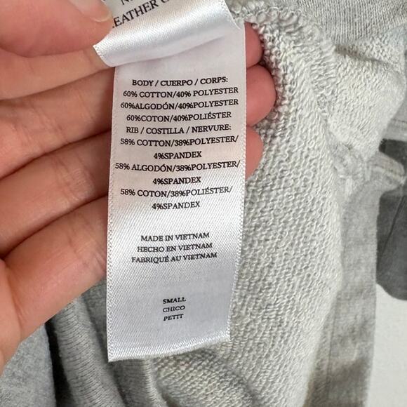 RAILS Nicola Zip Front Sweater Style Romper in Heather Grey Small - Picture 5 of 5